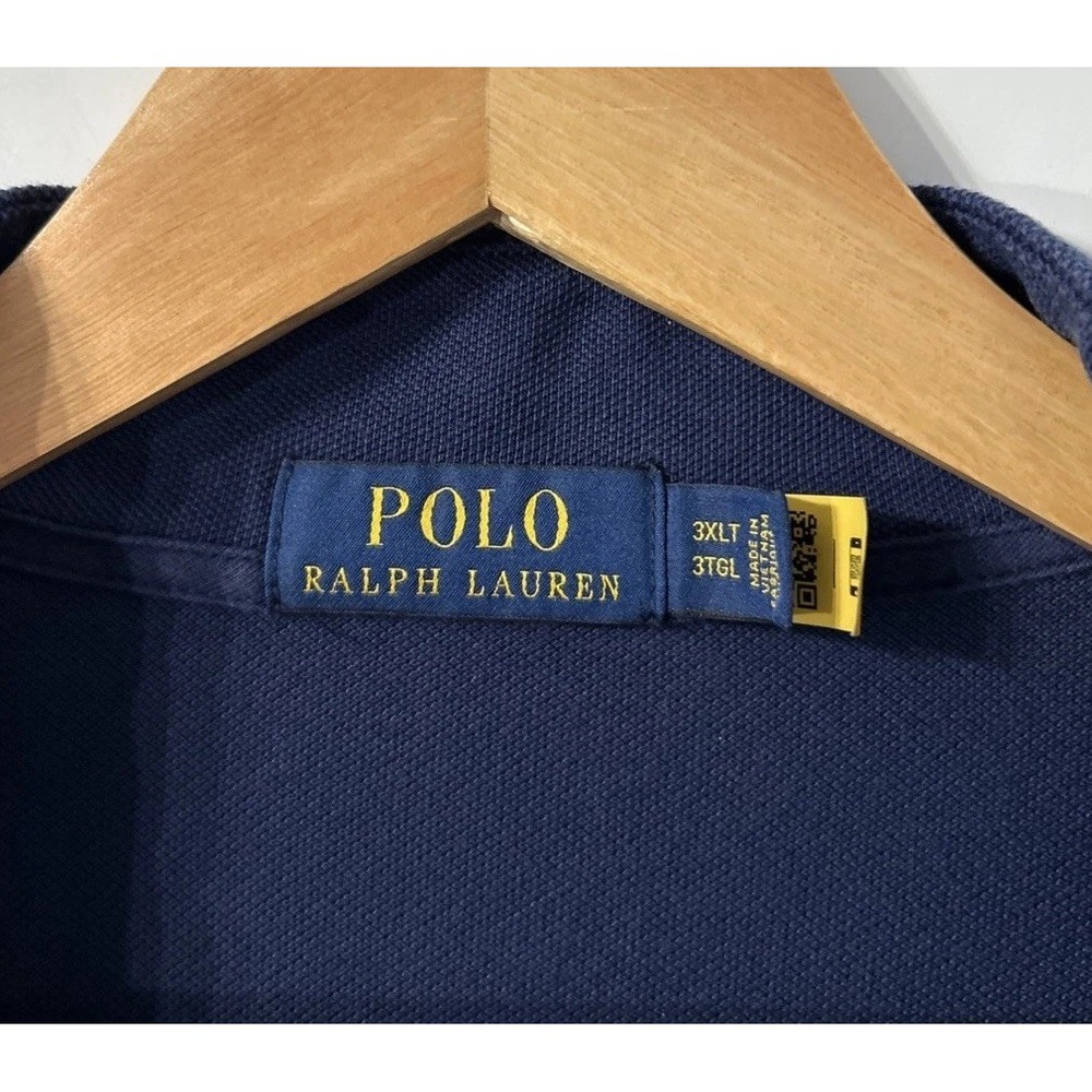 Mens Polo Ralph Lauren Big & Tall 1/4 Zip Pullover Sz 3XLT Front Pockets Clean - Picture 4 of 8